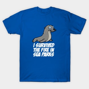 I Survived The Fire In Sea Parks - IT Crowd T-Shirt